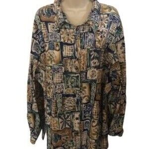 Koret Buttondown Tunic Top Plus Size 22W